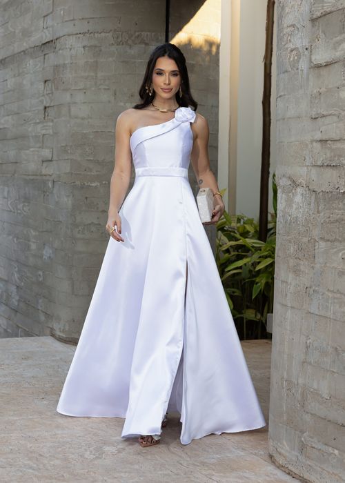 Vestido Longo Nula Manga Camélia