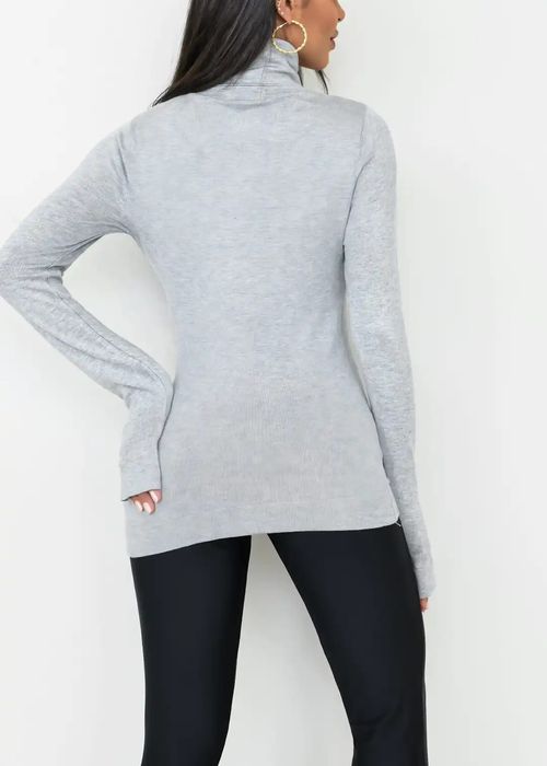 Suéter Tricot Gola Alta Basic