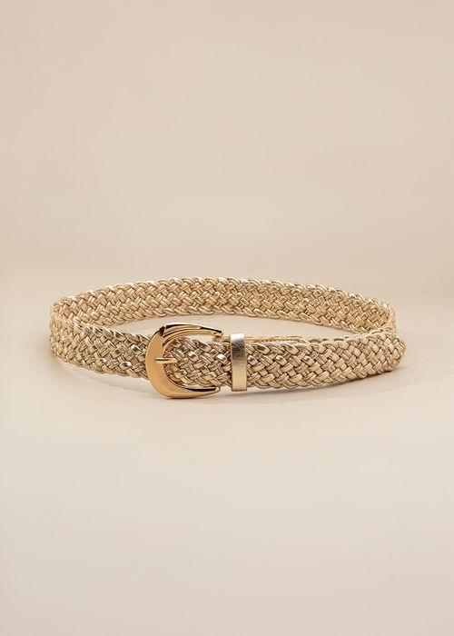 Cinto Essentials Gold Trançado