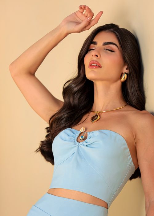 Cropped Top Faixa Argola Capri