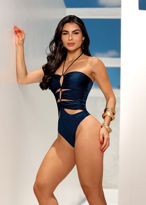 Body Drapeado Corselet Frente Única