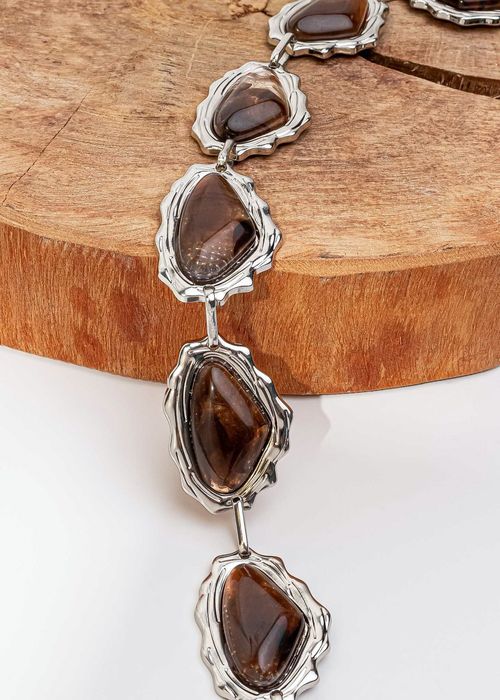 Cinto Placas Ovais Pedraria