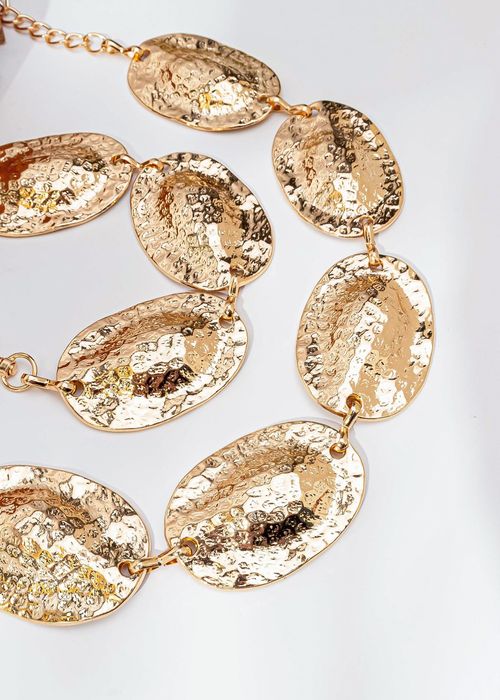 Cinto Placas Ovais Texturizado