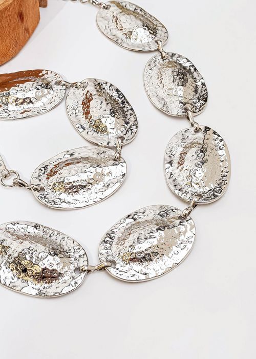 Cinto Placas Ovais Texturizado