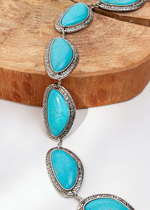 Cinto Charms Pedraria Oval