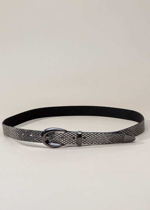 Cinto Texturizado Metalizado