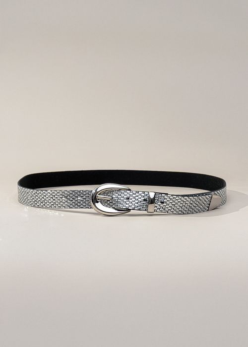 Cinto Texturizado Metalizado