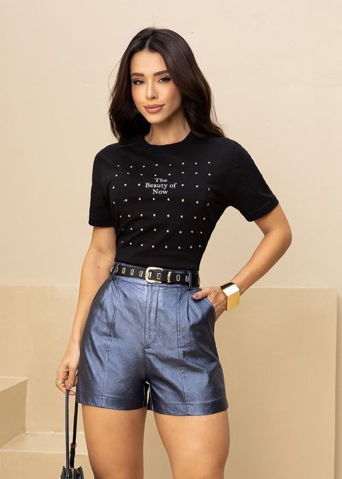 Camiseta c/ Aplicações The Beauty of Now