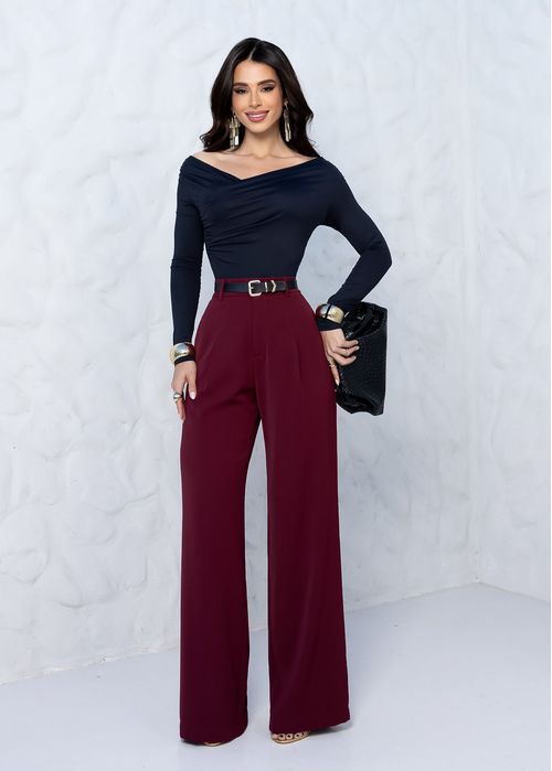 Calça Alfaiataria Premium Elegance Marsala