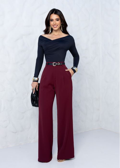 Calça Alfaiataria Premium Elegance Marsala