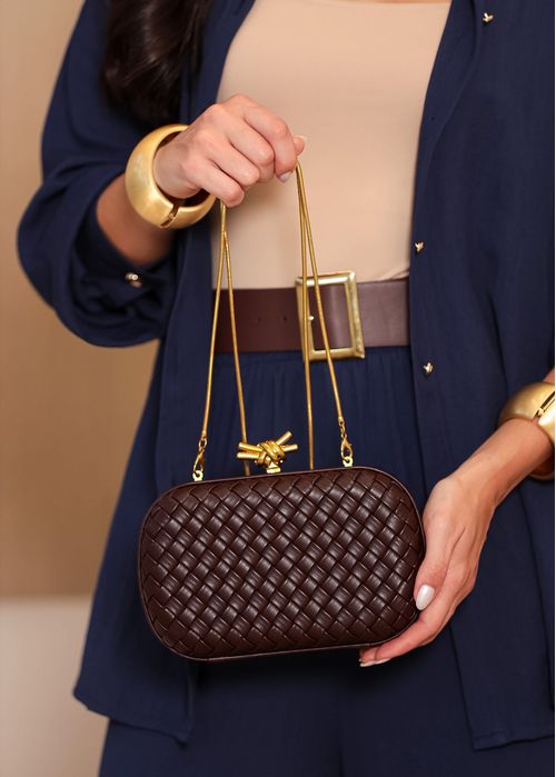 Bolsa Clutch Tressê Nó