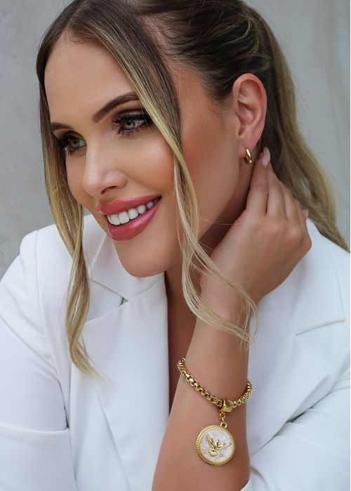 Pulseira Corrente Cartier Pombo da Paz