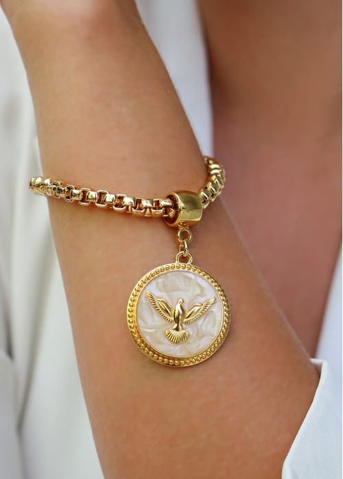 Pulseira Corrente Cartier Pombo da Paz