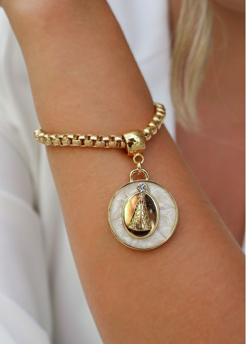 Pulseira Corrente Cartier Nossa Senhora