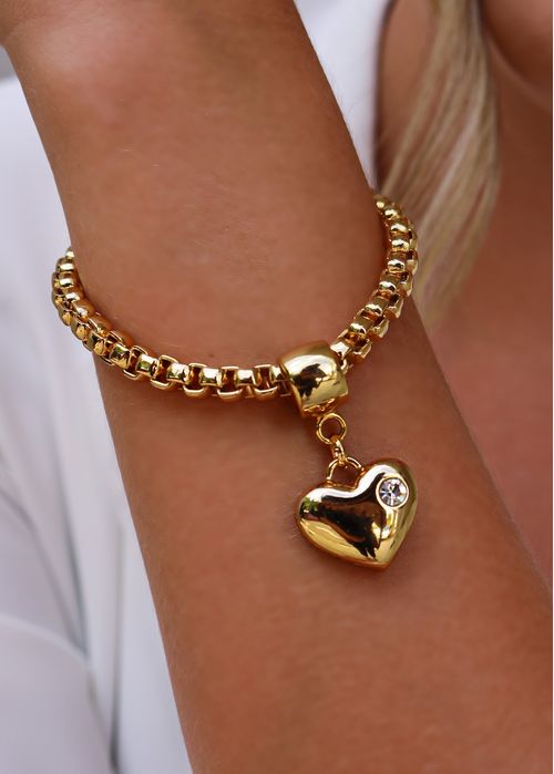 Pulseira Corrente Cartier Coração