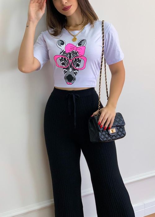 T-shirt Zebra Print Neon